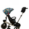 Tricicleta Pliabila SL01, Culoare Albastra Multicolora Grafiti, Cu Scaun Rotativ si Pozitie de Somn, 03600BBY - imagine 3