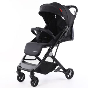 Carucior Sport C8, Negru, Compact si Pliabil Tip Troller, cu pliere compacta pentru avion,  02800BBY